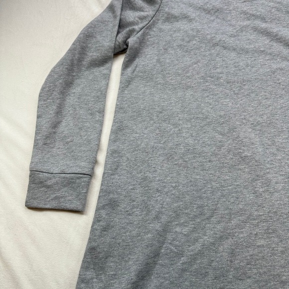 Tommy Hilfiger Women Gray Hoodie Dress‎ Rhinestone Logo Long Sleeve Preppy M - Picture 16 of 16